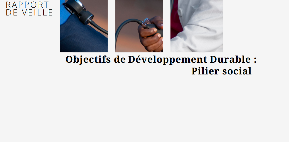 Rapport de veille sur les ODD, pilier social, 2ème trimestre 2023 Rapport de veille sur les ODD, pilier social, 2ème trimestre 2023